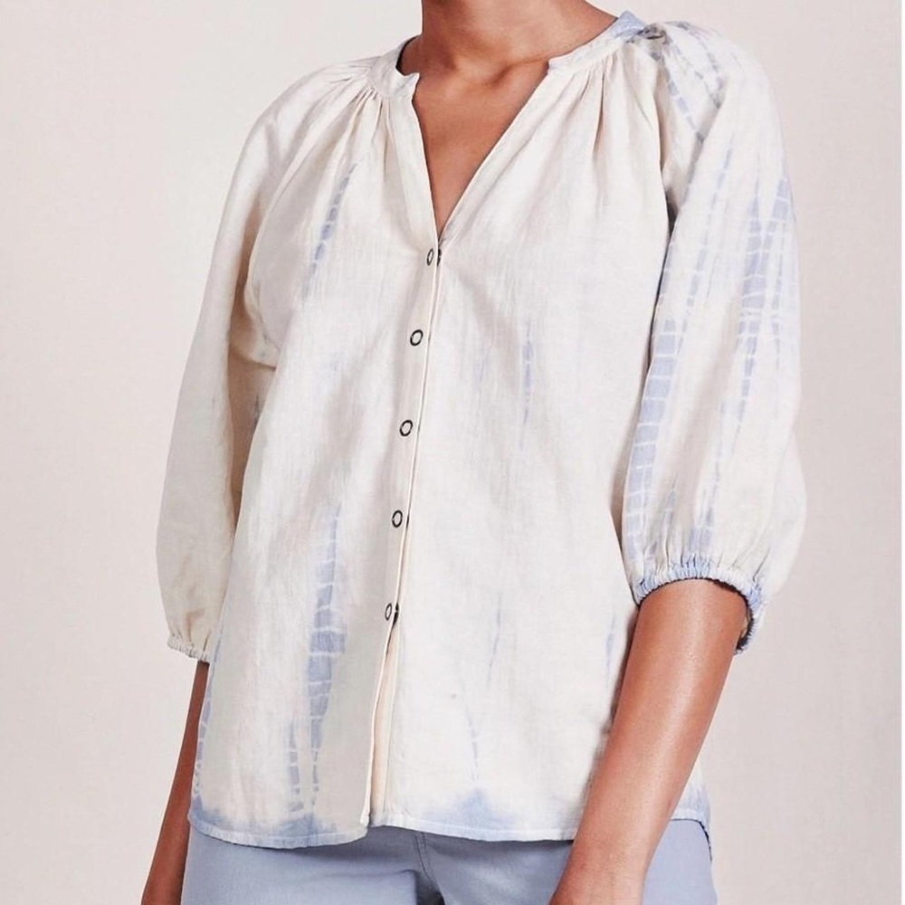 Apiece Apart Mitte top Cream/blue tye dye
